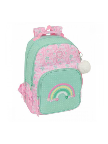 Училищна чанта Glow Lab Amazing Зелен Розов 32 x 42 x 15 cm