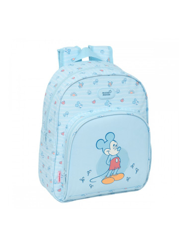 Детска раница Mickey Mouse Clubhouse Baby Светло син 28 x 34 x 10 cm