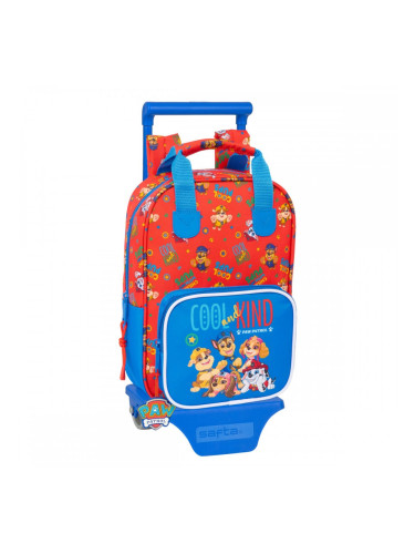 Училищна чанта с колелца The Paw Patrol Cool Син Червен 20 x 28 x 8 cm