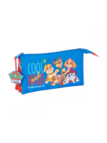 Троен Моливник The Paw Patrol Cool Син Червен 22 x 12 x 3 cm