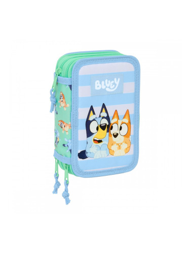 Троен Моливник Bluey Sisters Зелен Вода 12,5 x 19,5 x 5,5 cm 37 Части