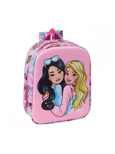 Детска раница Barbie Розов 22 x 27 x 10 cm 3D