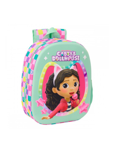 Детска раница Gabby's Dollhouse Многоцветен 27 x 33 x 10 cm 3D
