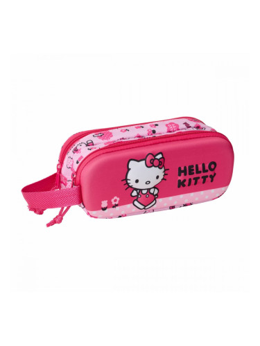 Двоен Моливник Hello Kitty Розов 21 x 8 x 6 cm