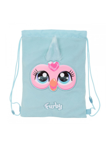 Раница с връвка Furby Небесно синьо 26 x 34 x 1 cm