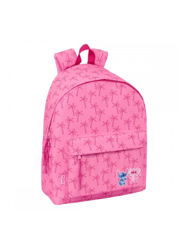 Училищна чанта Lilo & Stitch Chill Розов Мента 33 x 42 x 15 cm
