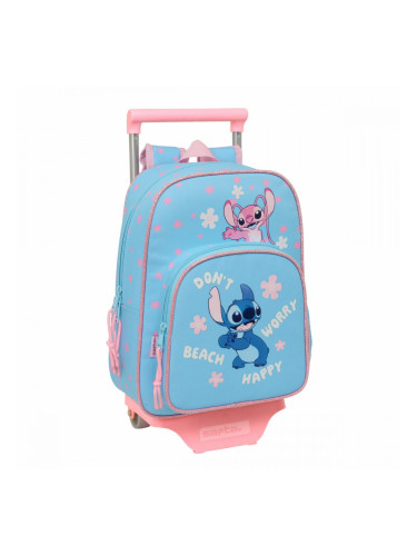 Училищна чанта Lilo & Stitch Happy Небесно синьо 26 x 11 x 67 cm 26 x 34 x 11 cm