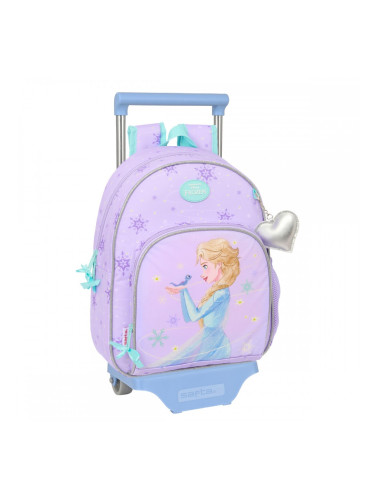 Училищна чанта с колелца Frozen Spirit Люляк 28 x 34 x 10 cm