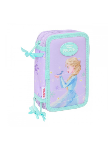 Троен несесер за моливи Frozen Spirit Люляк 12,5 x 19,5 x 5,5 cm 37 Части