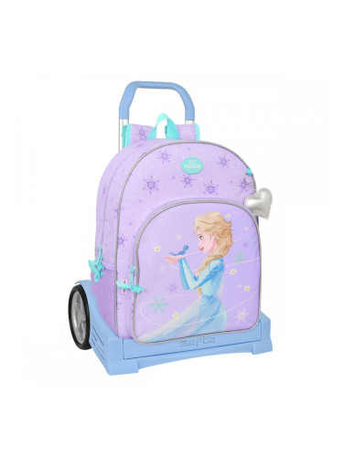 Училищна чанта с колелца Frozen Spirit Люляк 33 x 42 x 14 cm