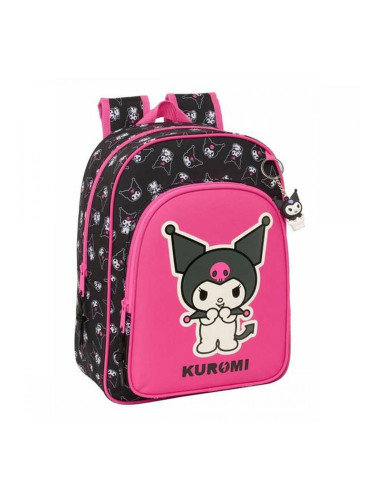 Училищна чанта Kuromi Черен Фуксия 26 x 34 x 11 cm
