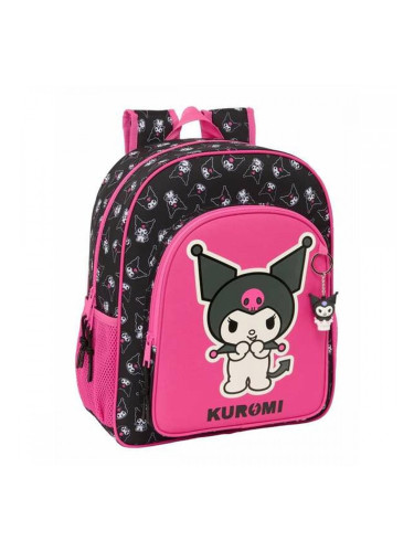 Училищна чанта Kuromi Черен Фуксия 32 x 38 x 12 cm