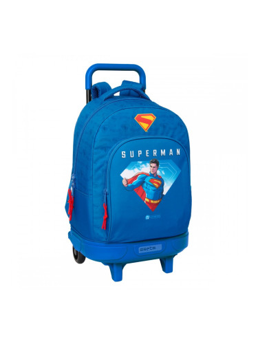 Училищна чанта Superman Син 33 x 45 x 22 cm