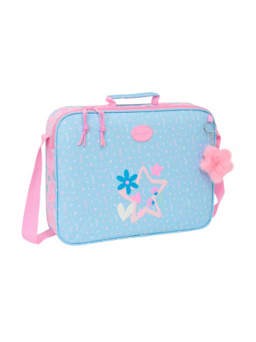 Ученическа Чанта BlackFit8 Smile Розов Светло син 38 x 28 x 6 cm