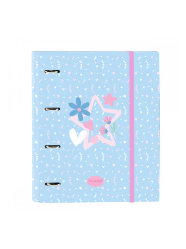 Папка с пръстени BlackFit8 Smile Син Розов 27 x 32 x 3.5 cm