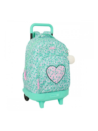 Училищна чанта с колелца Safta Cuore Мента 33 x 45 x 22 cm