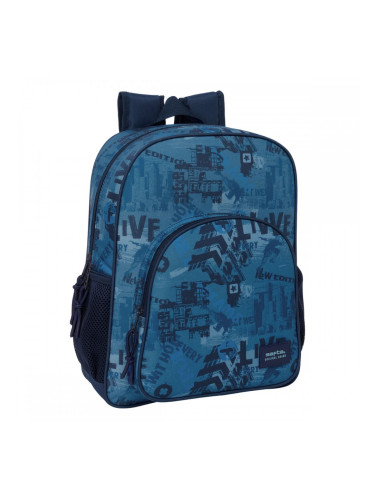 Училищна чанта Safta New edition Морско син 32 x 38 x 12 cm