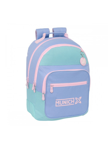 Училищна чанта Munich Mellow Син Розов Селесте 32 x 42 x 15 cm