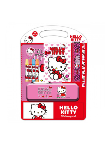 Кутийка за Пълнители за Химикал Hello Kitty Iconic Бял Червен