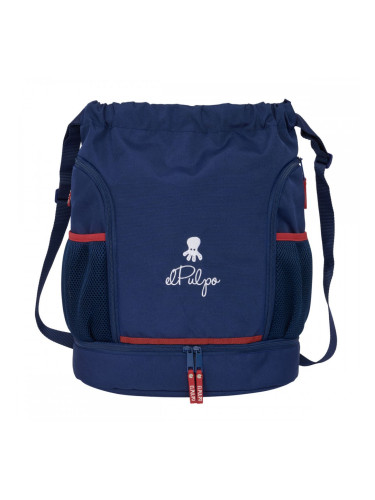 Раница с връвка El Pulpo Морско син 35 x 40 x 1 cm