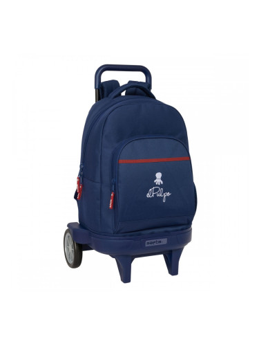 Училищна чанта с колелца El Pulpo Морско син 33 x 45 x 22 cm