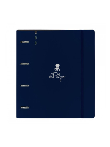 Папка с пръстени El Pulpo Морско син 27 X 32 X 4 cm