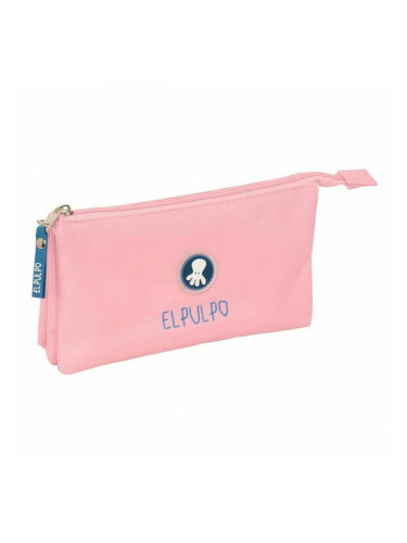 Троен Моливник El Pulpo   Светло син 22 x 12 x 3 cm