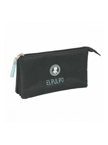 Троен Моливник El Pulpo   Сив 22 x 12 x 3 cm