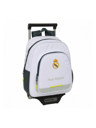 Училищна чанта Real Madrid C.F. Бял 28 x 34 x 10 cm