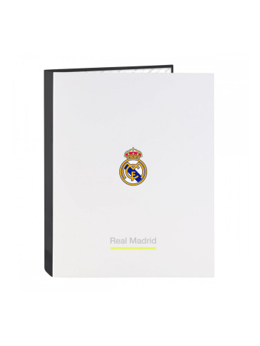 Папка с пръстени Real Madrid C.F. Бял A4 26.5 x 33 x 4 cm