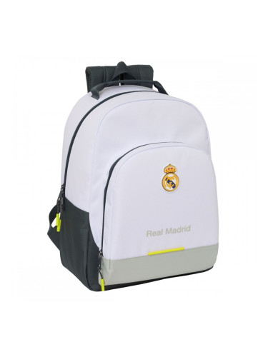 Училищна чанта Real Madrid C.F. Бял 32 x 42 x 15 cm