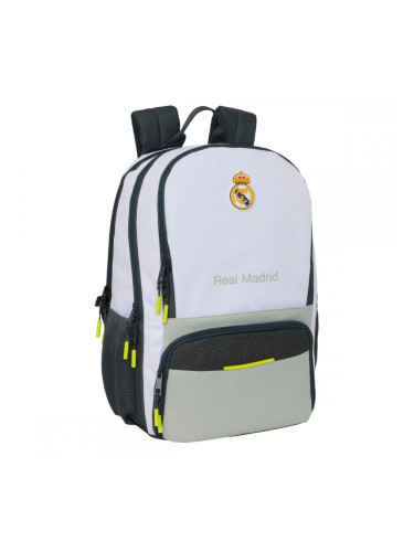 Училищна чанта Real Madrid C.F. Бял 30 x 42 x 17 cm