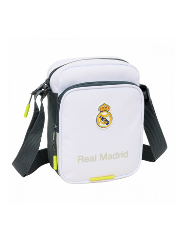 Чанта за Рамо Real Madrid C.F. Бял 16 x 22 x 6 cm