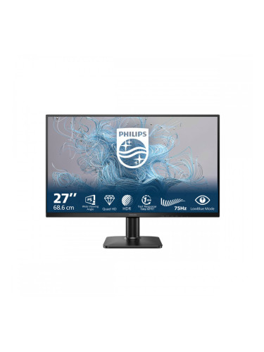 Gaming монитор Philips 27 IPS 2560X1440 QHD 16:9 75HZ MNTR Quad HD 27"