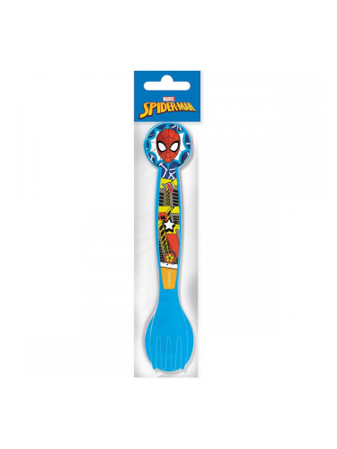 Комплект Прибори за Хранене Spider-Man CZ11402 Многоцветен Пластмаса 2 Части