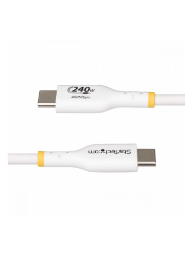 USB Cable Startech USB2EPR1MW Бял 1 m