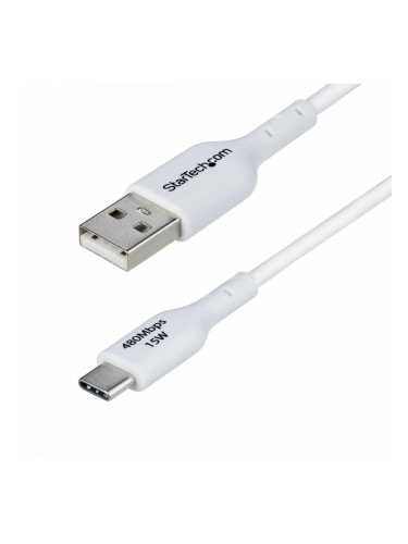 USB Cable Startech USB2AC1MNCWHE Бял 1 m