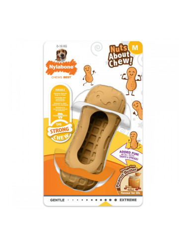 Играчка за Кучета Nylabone Кафяв Фъстъчено масло M
