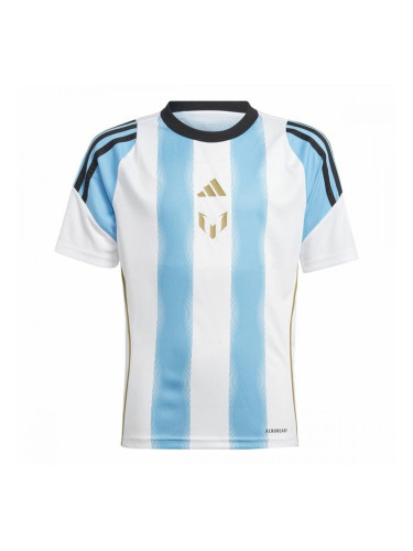Футболна Тениска Adidas Messi Training Син Бял - 15-16 години