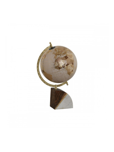 Глобус Home ESPRIT Бял Златен Естествен Светло розово Vintage 20 x 20 x 37 cm
