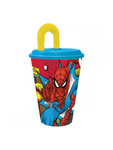 Чаша със Сламка Spider-Man CZ11366 430 ml