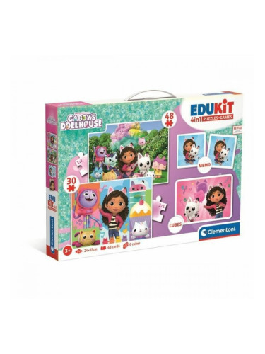 Интерактивна Играчка за Бебе Clementoni Edukit 4 en 1 Gabby y la casa mágica