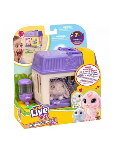 Плюш Little Live Pets Mama Surprise Rabbits Розов Rose Плюш Заек