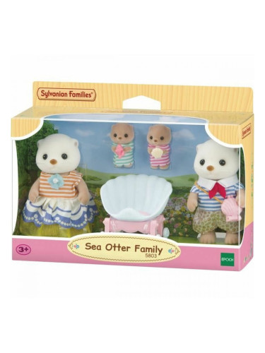 Съчленена Фигура Sylvanian Families La familia de las nutrias marinas Животни
