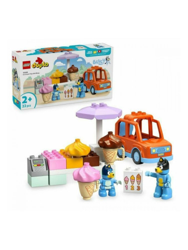 Строителна Игра Lego Duplo 10458 Ice Cream Trip with Bluey 22 Части