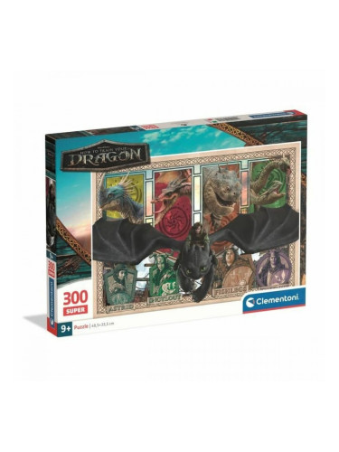 Пъзел Clementoni Super - How to Train your Dragon 48,5 x 33,5 cm 300 Части