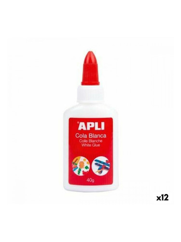 Бяло лепило Apli 40 g (12 броя)