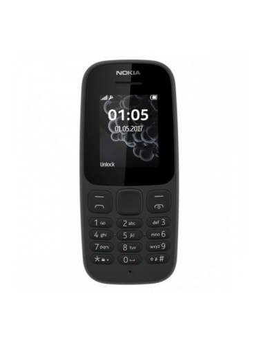 Мобилен телефон Nokia 105 DualSIM 1,45" Черен