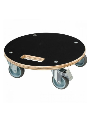 Поставка за Саксия с Колелца Nature Дървен Ø 38 cm