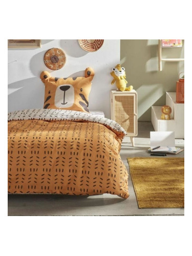 Комплект покривка за завивка TODAY Горчица 140 x 200 cm